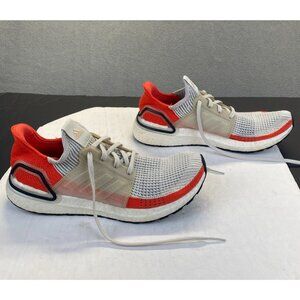 Adidas Ultraboost 19 F35245 Raw White/Active Orange Men's Running Shoes Size 11